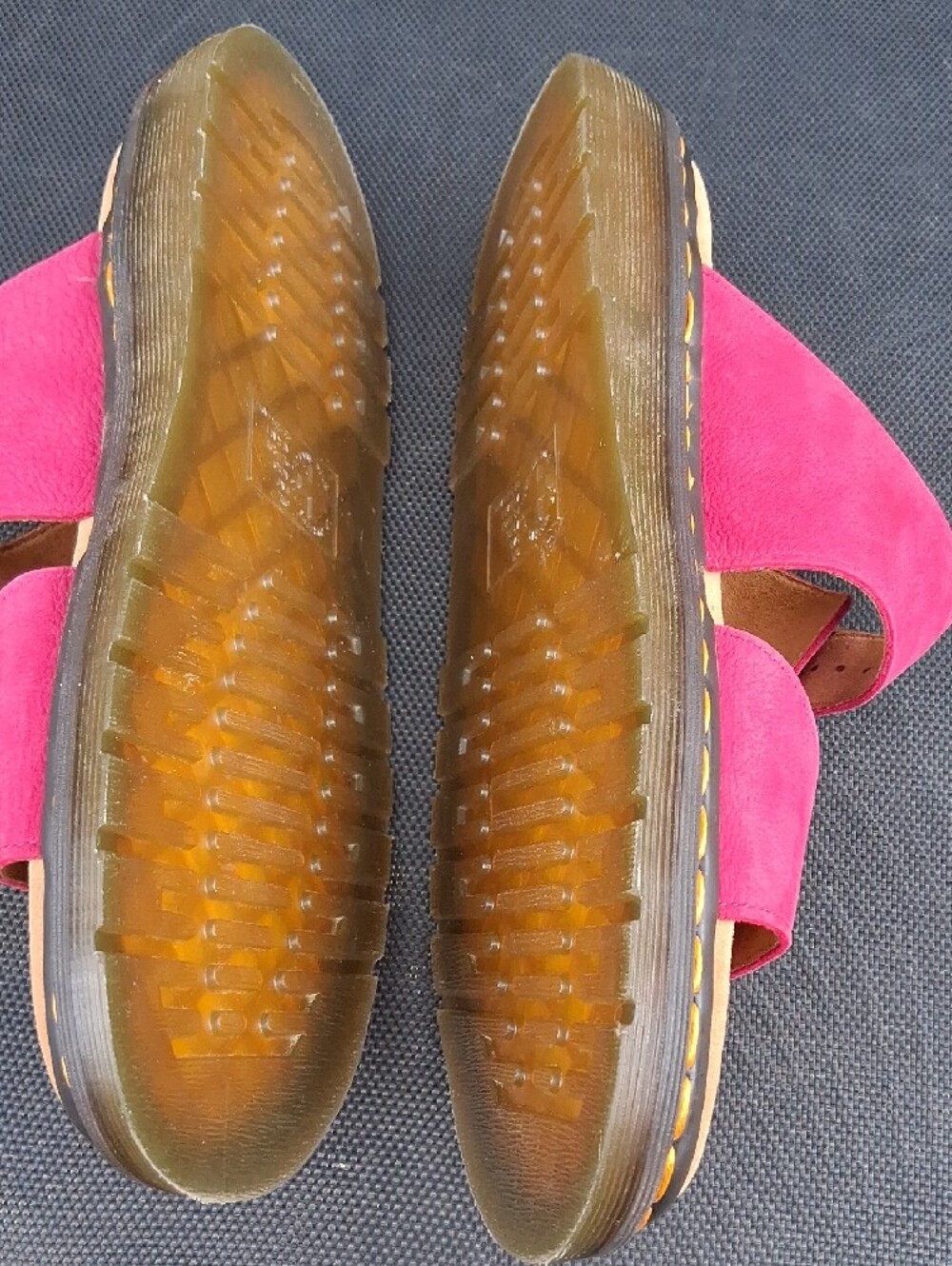 Dr. Martens Women’s Bright Fuchsia Double-Buckle Slide Sandals - Picture 9 of 16